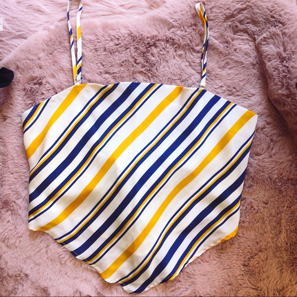 Tie-Back Crop Top (Triangle Top) - Size Small